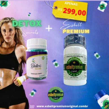 COMBO PROMOCIONAL: 1 ESBELT PREMIUM + 1 DETOX SECRETS DESINTOXICANTE