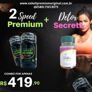 COMBO PROMOCIONAL : 2 SPEED PREMIUM BLACK + 1 DETOX SECRETS DESINTOXICANTE