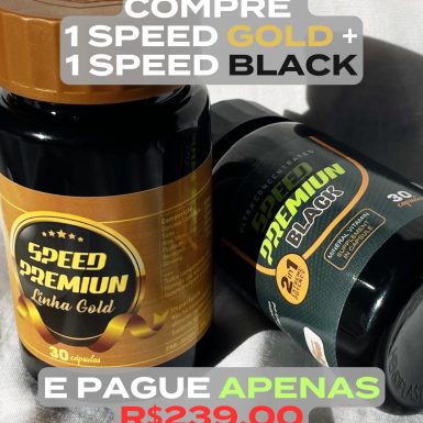 COMPRE 1 SPEED PREMIUM BLACK E GANHE 1 SPEED PREMIUM GOLD