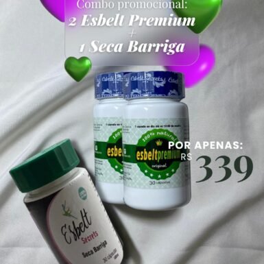 2 ESBELT PREMIUM + Grátis 1 SECA BARRIGA