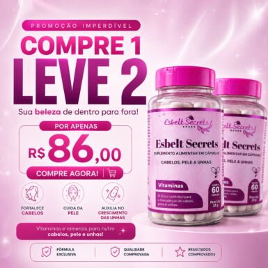 Esbelt Secrets – Suplemento Alimentar Cabelos, Pele e Unhas
