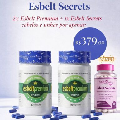 Combo: 2 Esbelt Premium + 1 Cabelo e Unhas