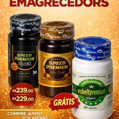 COMBO: 01 BLACK EXTRA FOTE + 01 SPEED GOLD = GRÁTIS 01 ESBELT PREMIUM